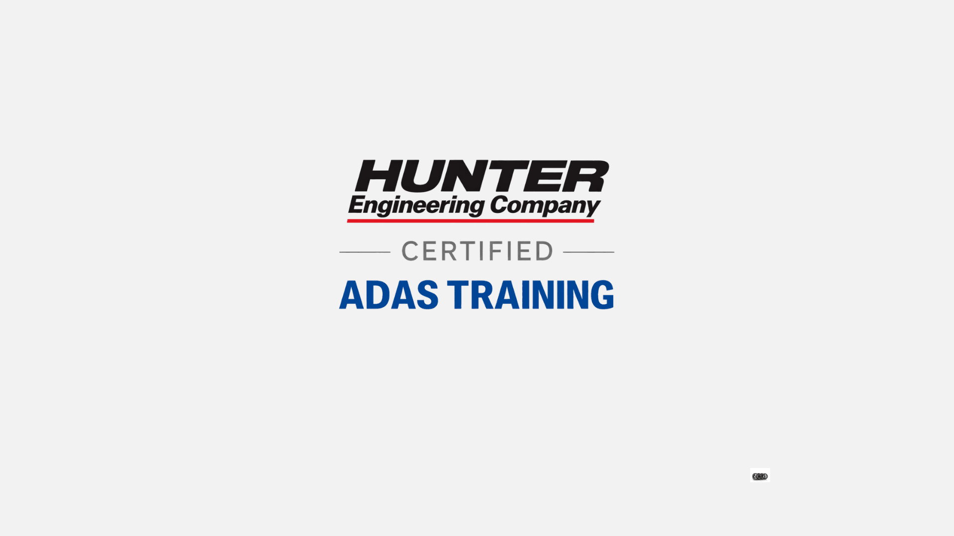 Hunter Engineering Company Certified ADAS Training
